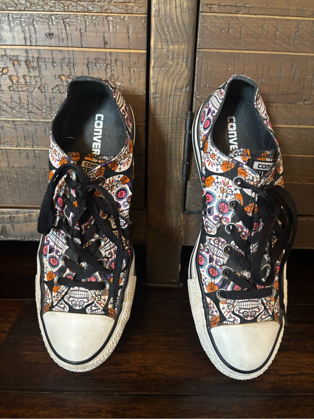 Converse All Star Sugar Skulls Print Sneakers Womens 9 Mens 7